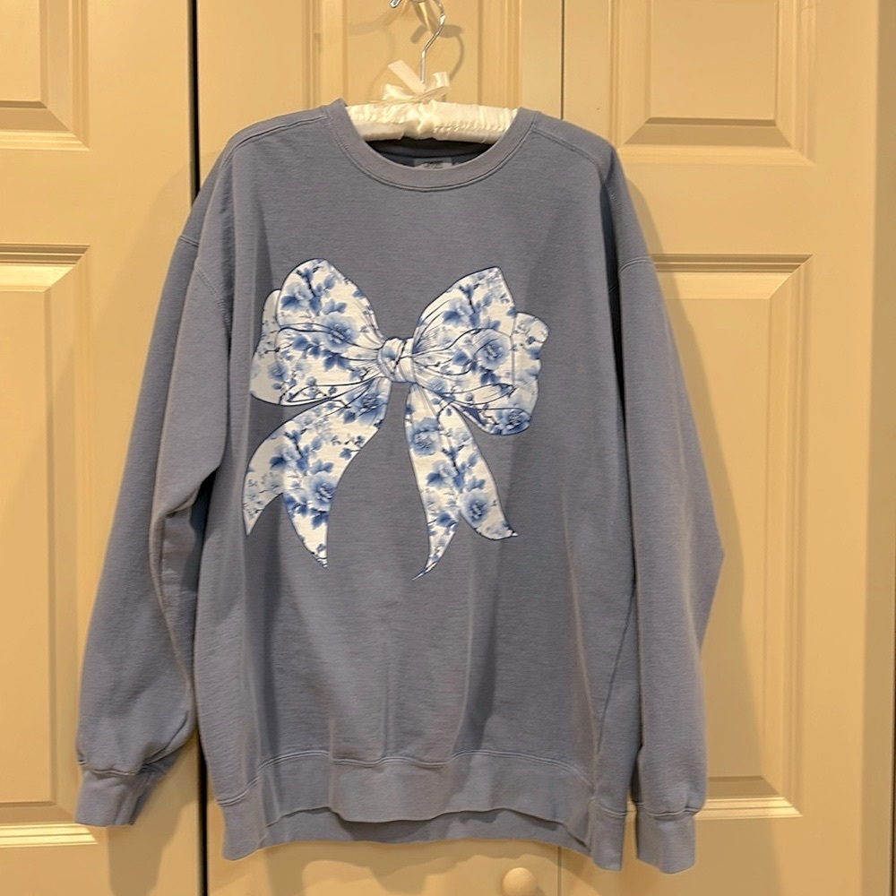 Sweatshirt Love Shack Fancy bow pattern